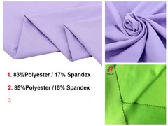 Oeko Tex Moisture Warp Knitted Polyester Spandex Fabric For Sports Leggings