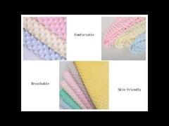 2mm Super Soft Minky Dot Polyester Bubble Fabric Minky Plush Fabric